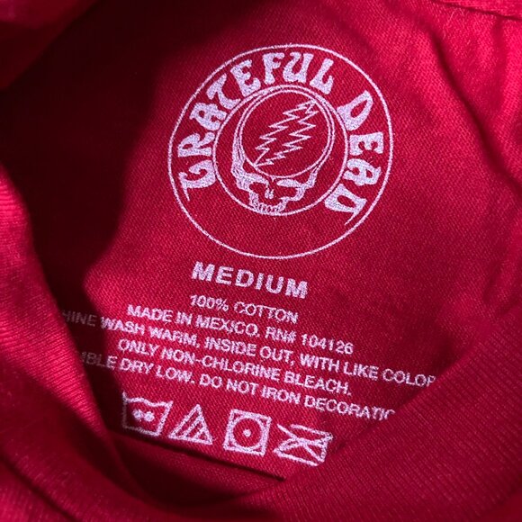 Grateful Dead T-Shirt - Skeleton Cowboy- 60 Years So Far 💀💀🌹🌹 - Picture 5 of 5